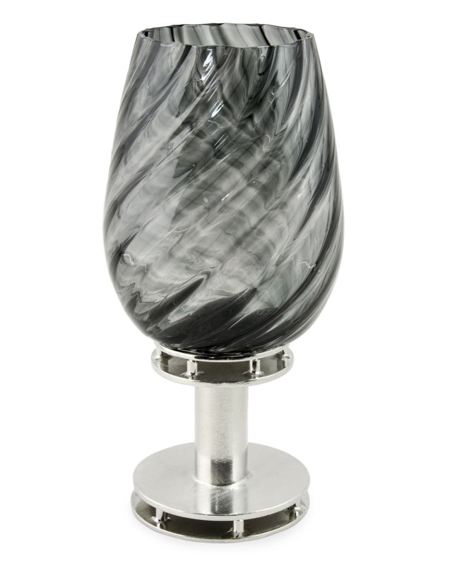 Round Glass Kiddush Cup